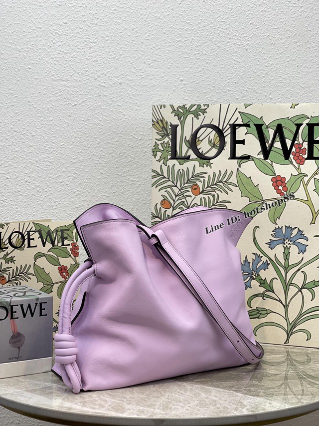 Loewe專櫃2022新款小牛皮肩背女包 羅意威Flamenco clutch系列升級版福袋大號 10856 lyw1154